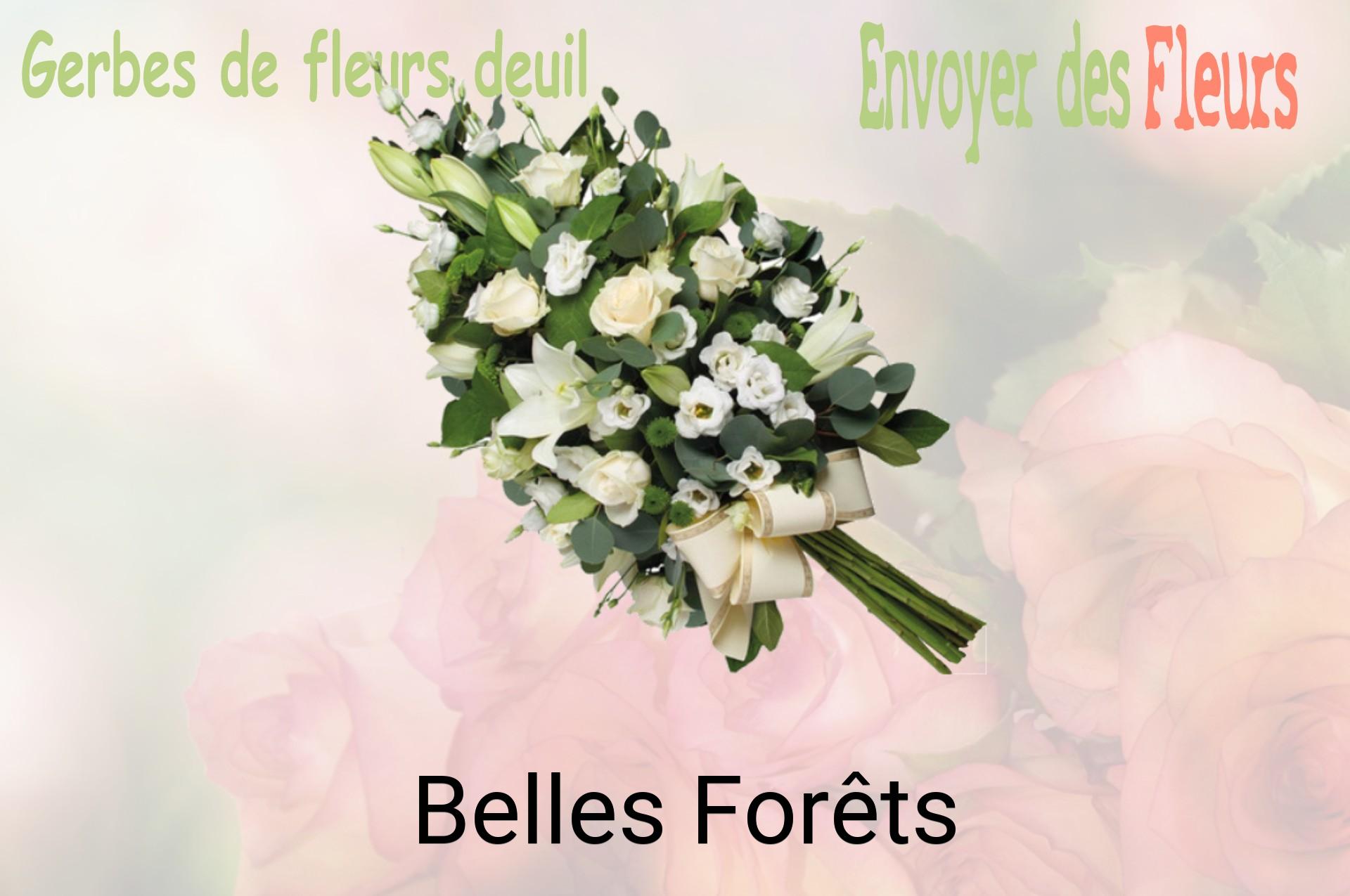Gerbe de fleurs de deuil livrée à Belles-Forêts